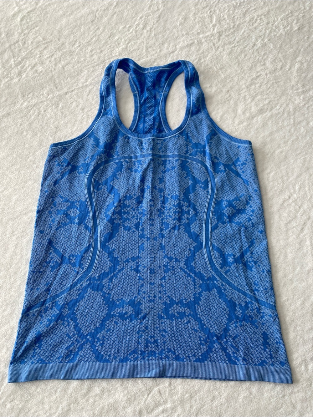 Lululemon Blue Seamless Racerback Tank Top